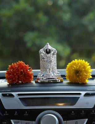 Attaractive Silver Plated Resin Material Lord Balaji Idol For Home Decor/Gift Items/Showpiece 4
