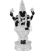 Traditional Silver Plated Resin Material Lord Balaji Idol For Home Decor/Gift Items/Showpiece