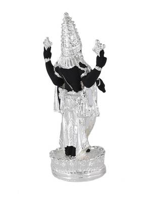 Traditional Silver Plated Resin Material Lord Balaji Idol For Home Decor/Gift Items/Showpiece 2