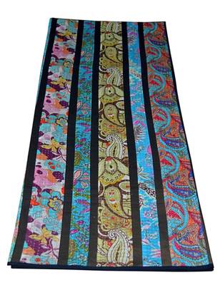 Kantha Quilt Queen Cotton Vintage Throw Blanket Multi Design Indian Handmade GDR0127 3