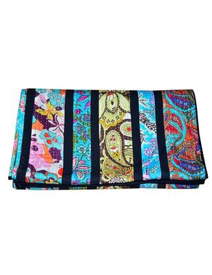 Kantha Quilt Queen Cotton Vintage Throw Blanket Multi Design Indian Handmade GDR0127 5