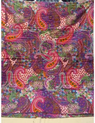 Kantha Quilt Queen Cotton Vintage Throw Blanket Multi Design Indian Handmade GDR0147 2