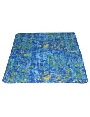 Kantha Quilt Queen Cotton Vintage Throw Blanket Multi Design Indian Handmade GDR0196 3