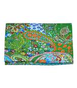 Kantha Quilt Queen Cotton Vintage Throw Blanket Multi Design Indian Handmade GDR0198