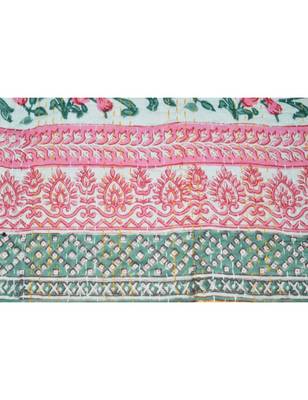 Kantha Quilt Queen Cotton Vintage Throw Blanket Multi Design Indian Handmade GDR0231 3