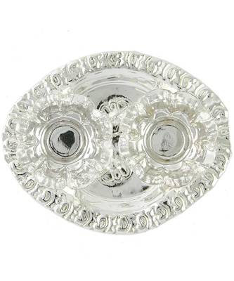 Silver Plated Haldi Kunku Karand/Kankavati/Kumkum Pooja Thali Set 2