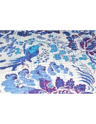 Kantha Quilt Queen Cotton Vintage Throw Blanket Multi Design Indian Handmade GDR0242 5