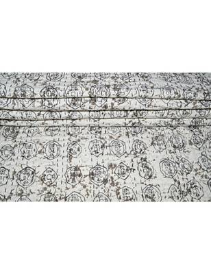 Kantha Quilt Queen Cotton Vintage Throw Blanket Multi Design Indian Handmade GDR0248 3