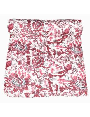 Kantha Quilt Queen Cotton Vintage Throw Blanket Multi Design Indian Handmade GDR0261 1