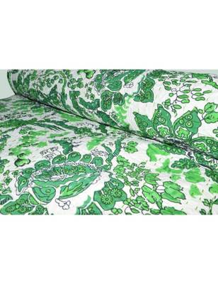 Kantha Quilt Queen Cotton Vintage Throw Blanket Multi Design Indian Handmade GDR0263 1