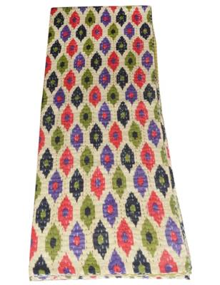 Kantha Quilt Queen Cotton Vintage Throw Blanket Multi Design Indian Handmade GDR0279 1