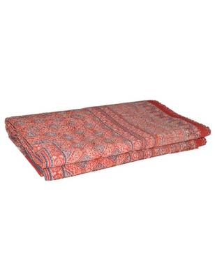 Kantha Quilt Queen Cotton Vintage Throw Blanket Multi Design Indian Handmade GDR0294 2