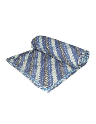 Kantha Quilt Queen Cotton Vintage Throw Blanket Multi Design Indian Handmade GDR0303 1