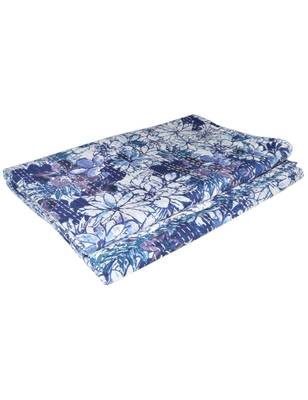 Kantha Quilt Queen Cotton Vintage Throw Blanket Multi Design Indian Handmade GDR0319 1