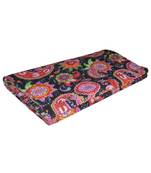Kantha Quilt Queen Cotton Vintage Throw Blanket Multi Design Indian Handmade GDR0334