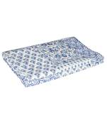 Kantha Quilt Queen Cotton Vintage Throw Blanket Multi Design Indian Handmade GDR0357