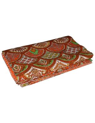 Kantha Quilt Queen Cotton Vintage Throw Blanket Multi Design Indian Handmade GDR0420 3