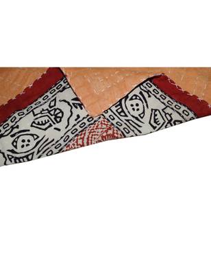 Kantha Quilt Queen Cotton Vintage Throw Blanket Multi Design Indian Handmade GDR0455 5