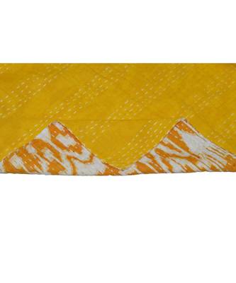 Kantha Quilt Queen Cotton Vintage Throw Blanket Multi Design Indian Handmade GDR0475 4