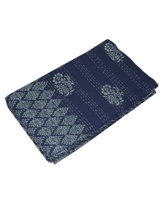 Kantha Quilt Queen Cotton Vintage Throw Blanket Multi Design Indian Handmade GDR0540 3