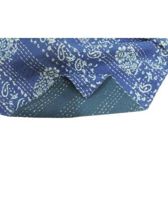 Kantha Quilt Queen Cotton Vintage Throw Blanket Multi Design Indian Handmade GDR0545 2