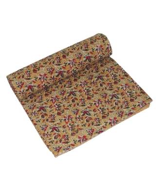 Kantha Quilt Queen Cotton Vintage Throw Blanket Multi Design Indian Handmade GDR0561 1