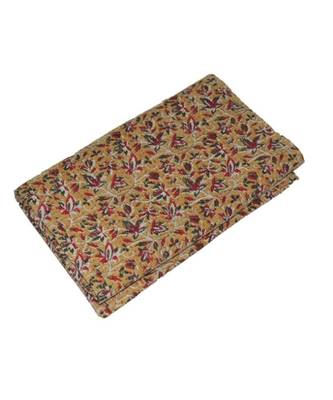 Kantha Quilt Queen Cotton Vintage Throw Blanket Multi Design Indian Handmade GDR0561 3