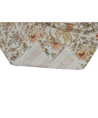 Kantha Quilt Queen Cotton Vintage Throw Blanket Multi Design Indian Handmade GDR0562 2