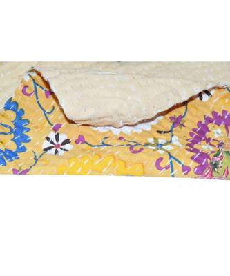 Kantha Quilt Queen Cotton Vintage Throw Blanket Multi Design Indian Handmade GDR0582 2