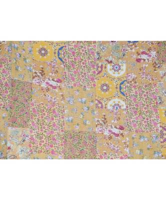 Kantha Quilt Queen Cotton Vintage Throw Blanket Multi Design Indian Handmade GDR0582 3