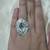 Trendy white ring