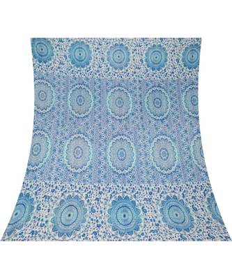 Kantha Quilt Queen Cotton Vintage Throw Blanket Multi Design Indian Handmade GDR0597 2