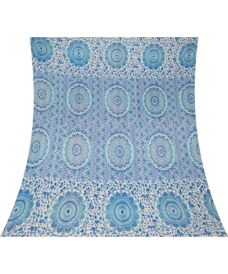 Kantha Quilt Queen Cotton Vintage Throw Blanket Multi Design Indian Handmade GDR0597