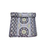 Kantha Quilt Queen Cotton Vintage Throw Blanket Multi Design Indian Handmade GDR0617