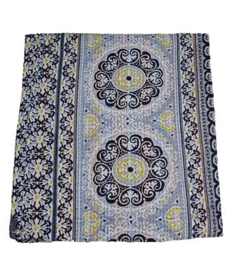 Kantha Quilt Queen Cotton Vintage Throw Blanket Multi Design Indian Handmade GDR0617 3
