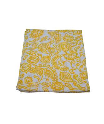 Kantha Quilt Queen Cotton Vintage Throw Blanket Multi Design Indian Handmade GDR0620 3