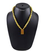 Wooden Kanthi Mala With Pendant/Holy Basil Rosary/Kanthi Tulsi Mala For Pooja Chanting Or Wearing