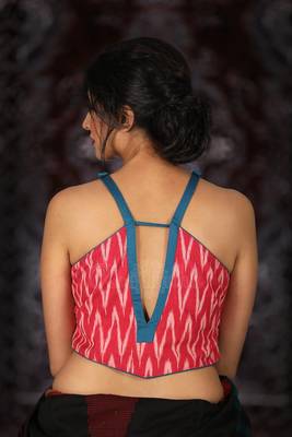 Pink Cotton readymade blouse 2
