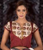 Multicoloured Dupion readymade blouse