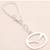 Infiniti Car Logo KeyChain 925 Sterling Silver Unisex Christmas Handmade Jewelry