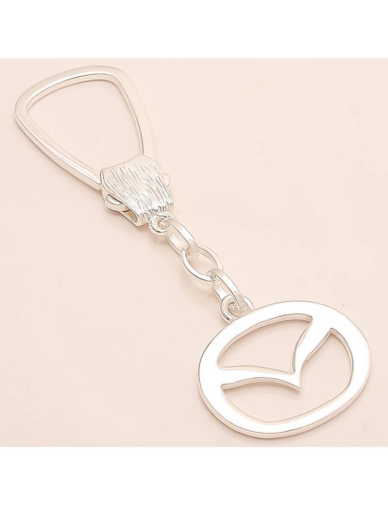 Infiniti Car Logo KeyChain 925 Sterling Silver Unisex Christmas Handmade Jewelry