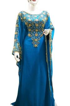 Modern Islamic Arabic Kaftan Dress For Weddin Gown Party Wear Dress