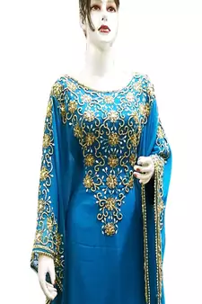 Modern Islamic Arabic Kaftan Dress For Weddin Gown Party Wear Dress