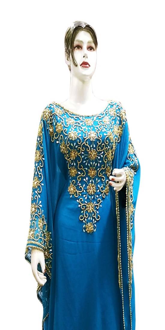 Modern Islamic Arabic Kaftan Dress For Weddin Gown Party Wear Dress