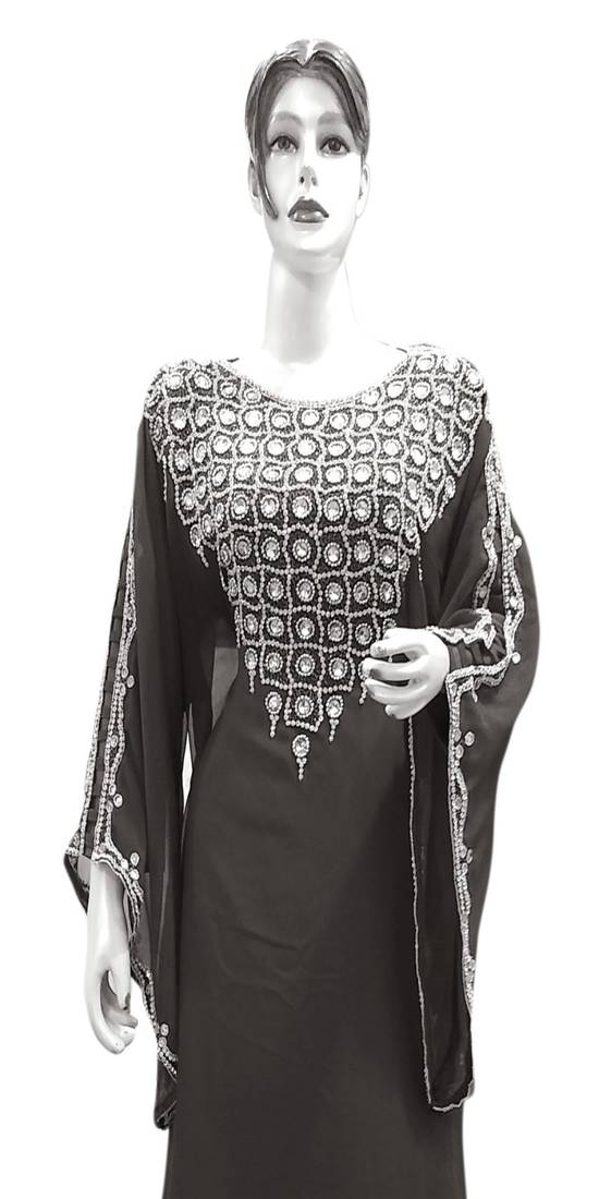 Gandura Moroccan Arabic Traditional Party Thobe Kaftan