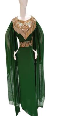 Eleagnt Modern Arabic Kaftan Dress For Women Wedding Gown 1