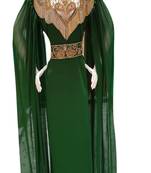 Eleagnt Modern Arabic Kaftan Dress For Women Wedding Gown