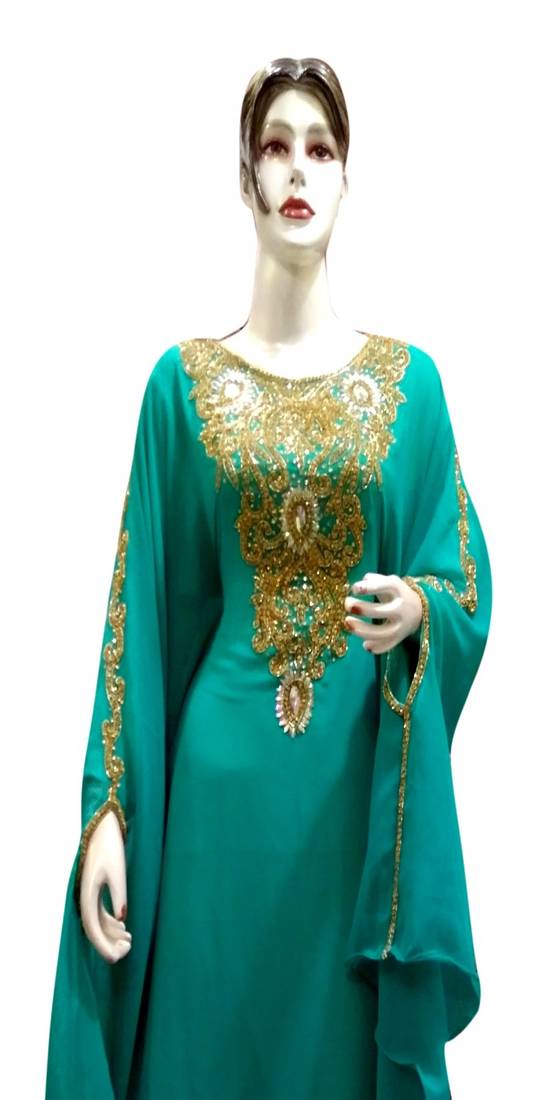 Modern Islamic Arabic Kaftan Dress For Weddin Gown Party Wear Dress