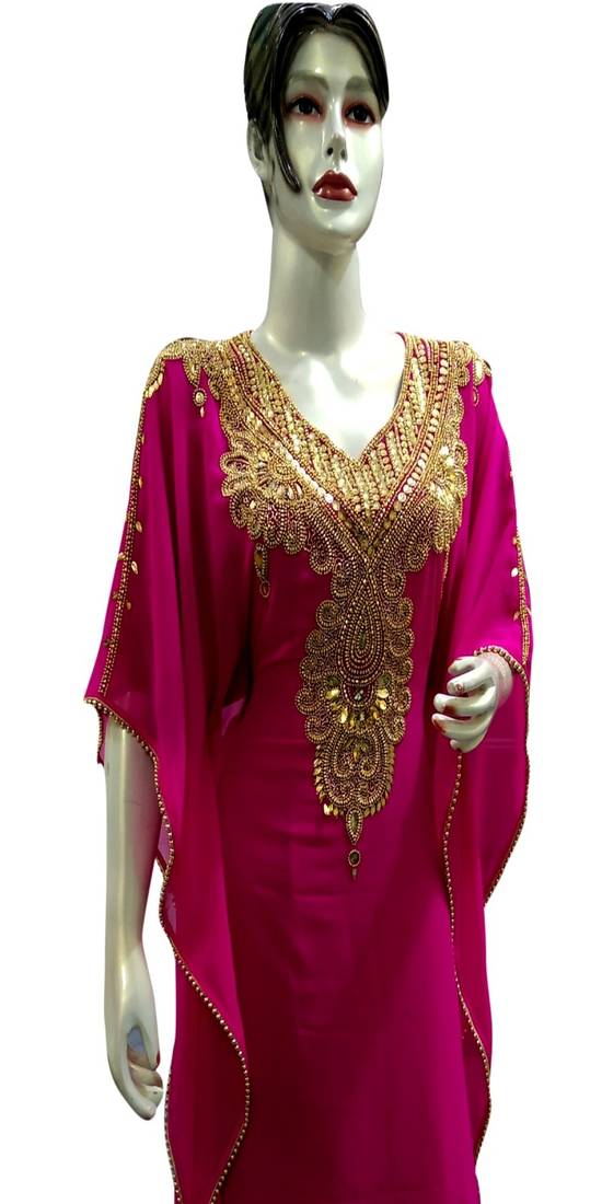 Gandura Moroccan Arabic Traditional Party Thobe Kaftan