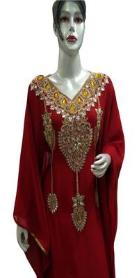 New Modern Moroccan Arabic Eid Kaftan Dress For Women Gown 2